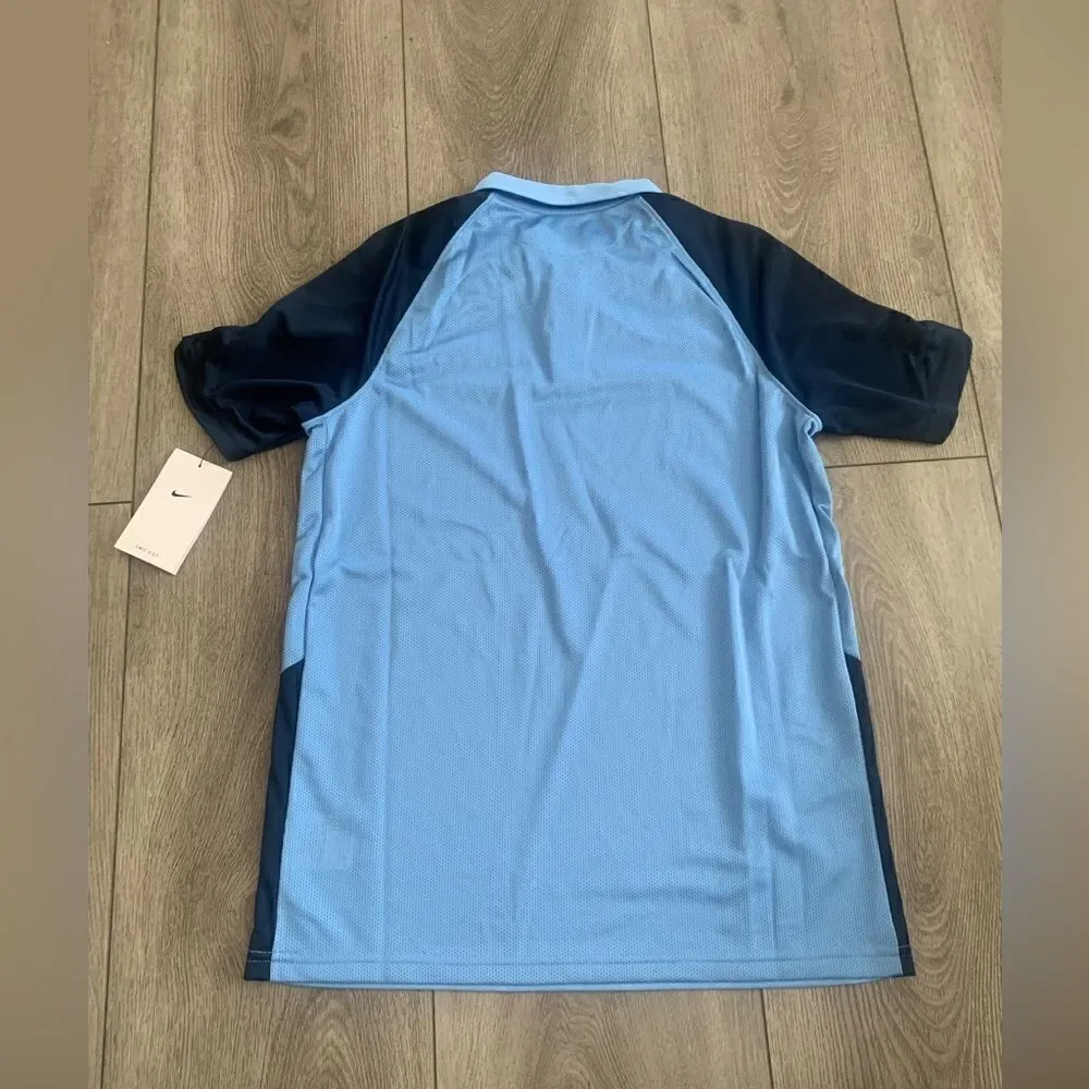 Nike youth unisex football/soccer polo shirt.